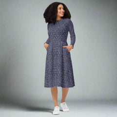 Pattern Midi Dress