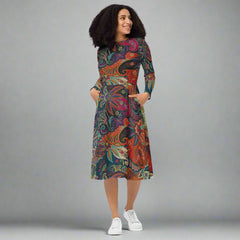 Paisley Midi Dress