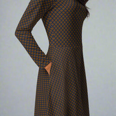 Pattern Midi Dress