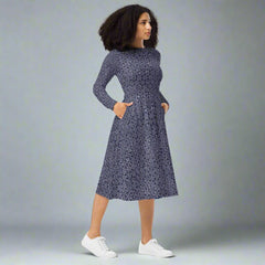 Pattern Midi Dress